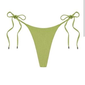 Monday Swimwear | Palomino Bottom | Pear Wide Rib | Medium | Green | Key Lime
